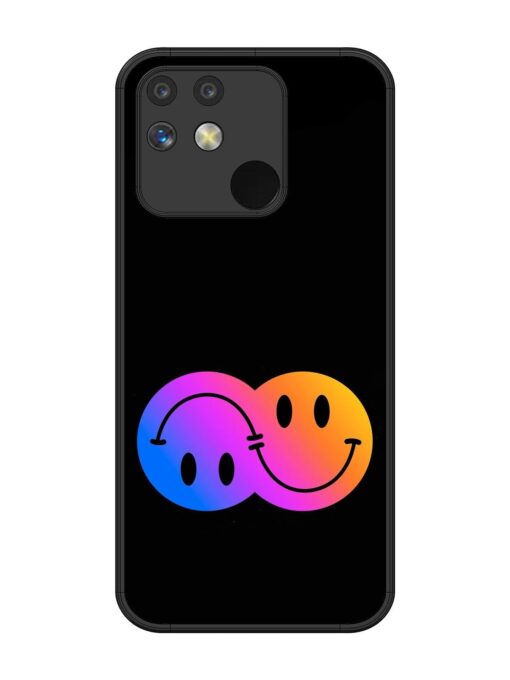 Gradient Smile Art Glossy Metal TPU Phone Cover for Realme Narzo 50 (5G) Zapvi