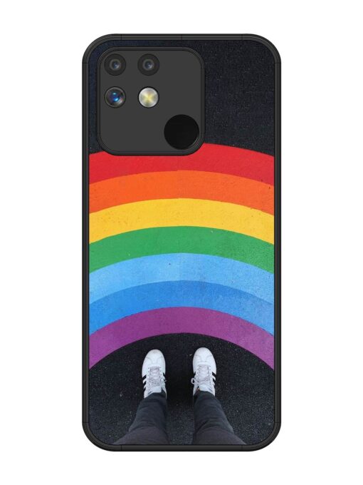 Legs Rainbow Glossy Metal TPU Phone Cover for Realme Narzo 50 (5G) Zapvi