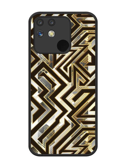 Technology Geometric Seamless Glossy Metal Phone Cover for Realme Narzo 50 (5G) Zapvi