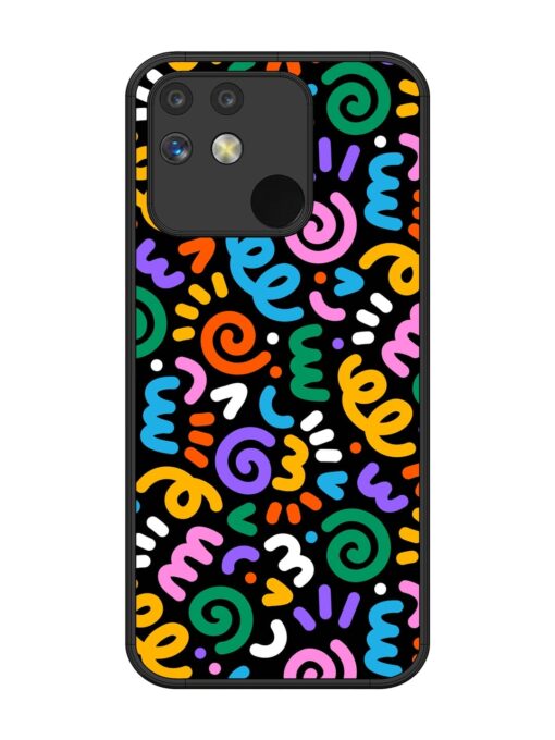 Colorful Seamless Vector Glossy Metal Phone Cover for Realme Narzo 50 (5G) Zapvi