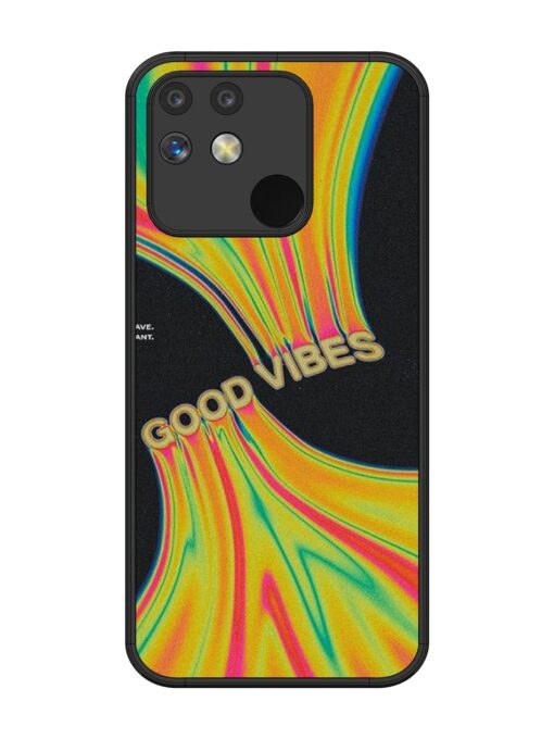 Good Vibes Glossy Metal Phone Cover for Realme Narzo 50 (5G) Zapvi