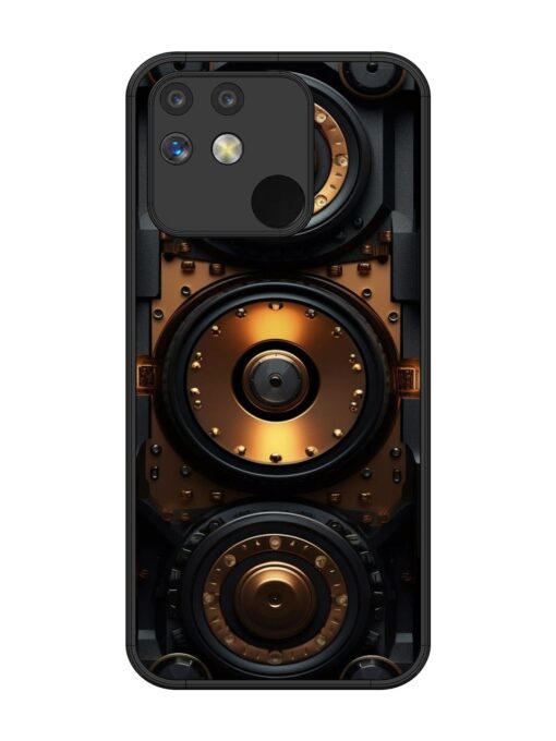 Sound Box Glossy Metal Phone Cover for Realme Narzo 50 (5G) Zapvi