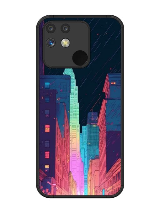 Minimal City Art Glossy Metal Phone Cover for Realme Narzo 50 (5G) Zapvi