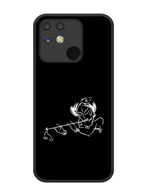 Krishna Flute Glossy Metal Phone Cover for Realme Narzo 50 (5G) Zapvi