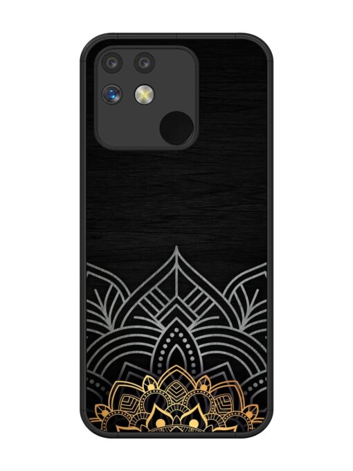 Decorative Golden Pattern Glossy Metal Phone Cover for Realme Narzo 50 (5G) Zapvi