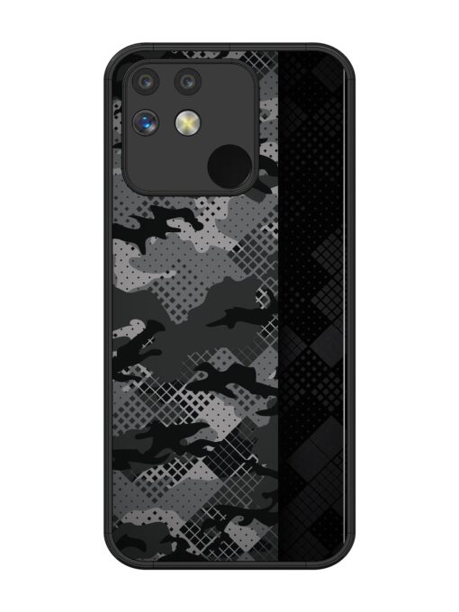 Dark Camouflage Glossy Metal Phone Cover for Realme Narzo 50 (5G) Zapvi