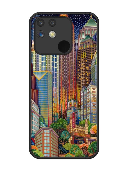 Cityscapes Art Glossy Metal Phone Cover for Realme Narzo 50 (5G) Zapvi