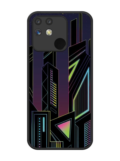 Neon Dreamscape Glossy Metal Phone Cover for Realme Narzo 50 (5G) Zapvi