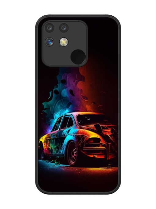 High Classic Car Art Glossy Metal Phone Cover for Realme Narzo 50 (5G) Zapvi