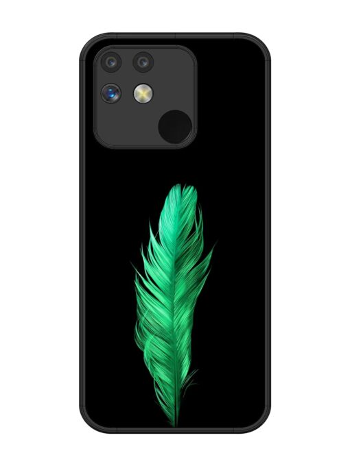 Feather Texture Glossy Metal Phone Cover for Realme Narzo 50 (5G) Zapvi