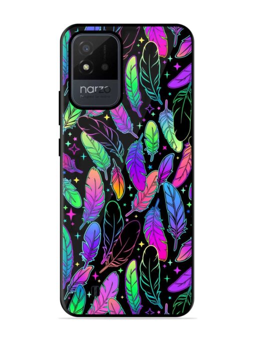 Bright Multi Colored Seamless Glossy Metal Phone Cover for Realme Narzo 50I Zapvi