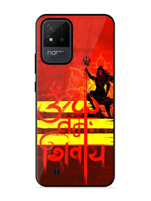 Illustration Lord Shiva Glossy Metal TPU Phone Cover for Realme Narzo 50I Zapvi