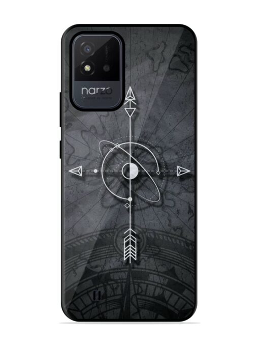 Lighting Cross Glossy Metal Phone Cover for Realme Narzo 50I Zapvi