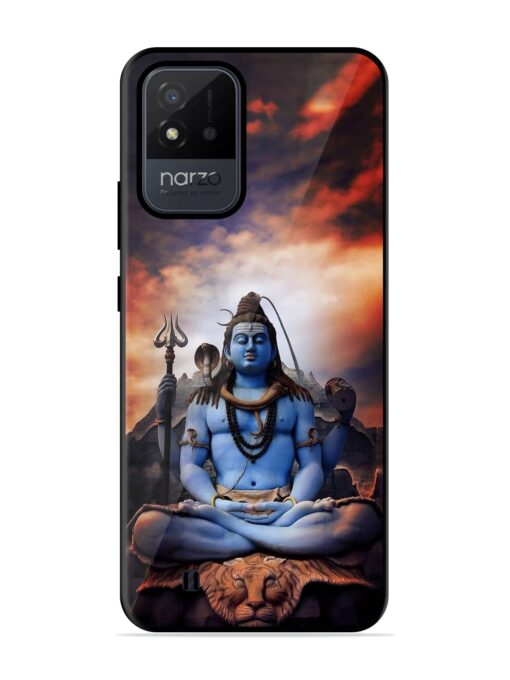 Jai Jai Shiv Glossy Metal Phone Cover for Realme Narzo 50I Zapvi