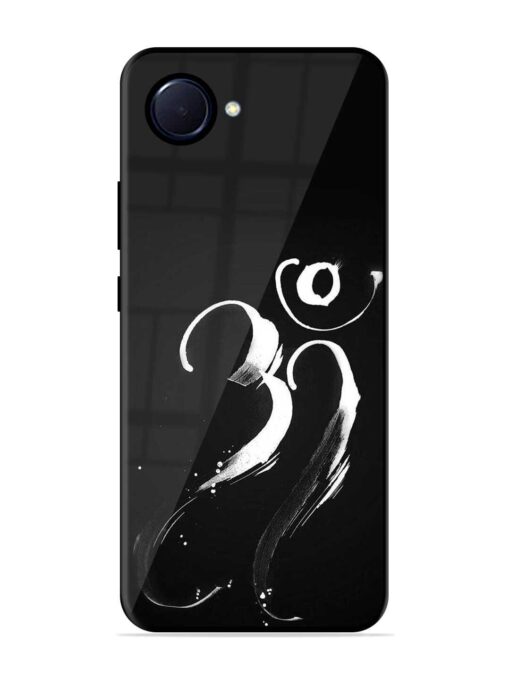 Om Logo Glossy Metal Phone Cover for Realme Narzo 50I Prime Zapvi