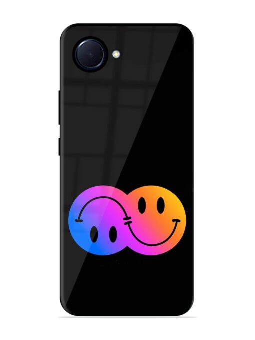 Gradient Smile Art Glossy Metal TPU Phone Cover for Realme Narzo 50I Prime Zapvi