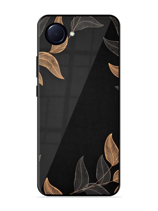 Foliage Art Glossy Metal Phone Cover for Realme Narzo 50I Prime Zapvi