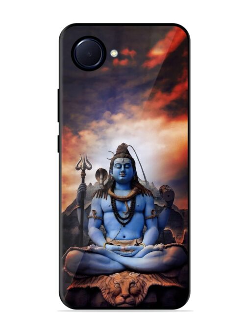 Jai Jai Shiv Glossy Metal Phone Cover for Realme Narzo 50I Prime Zapvi