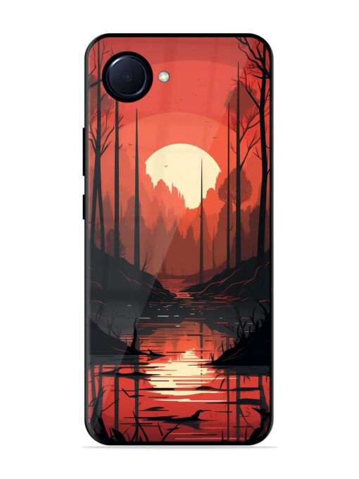 Natural Landscape Glossy Metal Phone Cover for Realme Narzo 50I Prime Zapvi