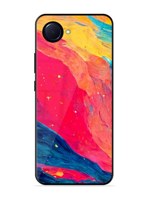 Starry Night Glossy Metal Phone Cover for Realme Narzo 50I Prime Zapvi