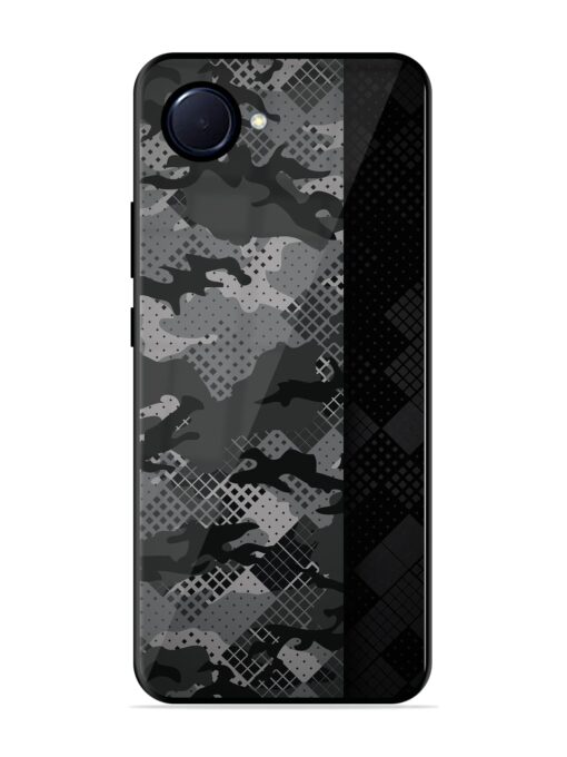 Dark Camouflage Glossy Metal Phone Cover for Realme Narzo 50I Prime Zapvi