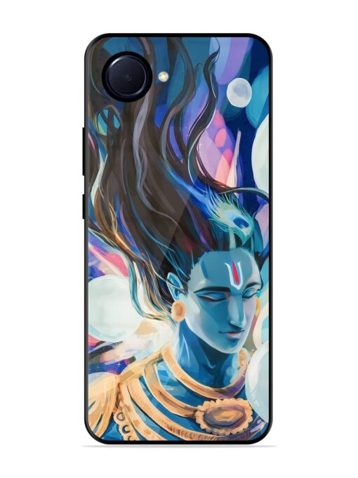 Bhagwan Sri Krishna Glossy Metal Phone Cover for Realme Narzo 50I Prime Zapvi