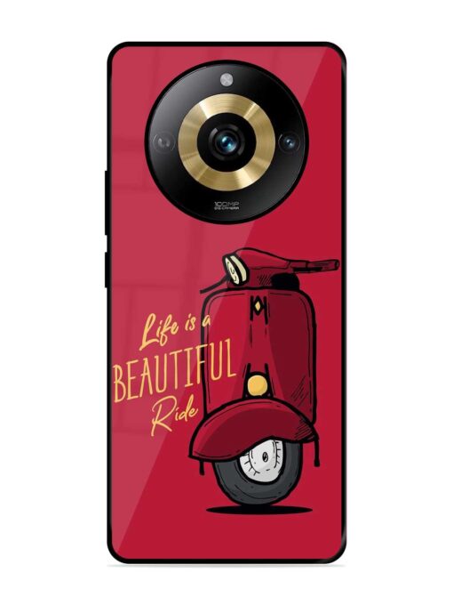 Life Is Beautiful Rides Glossy Metal Phone Cover for Realme Narzo 60 Pro (5G) Zapvi