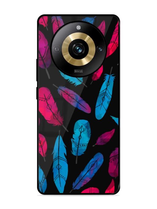 Feather Art Glossy Metal Phone Cover for Realme Narzo 60 Pro (5G) Zapvi