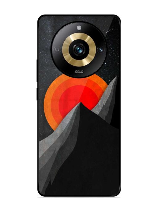 Black Mountain Glossy Metal Phone Cover for Realme Narzo 60 Pro (5G) Zapvi