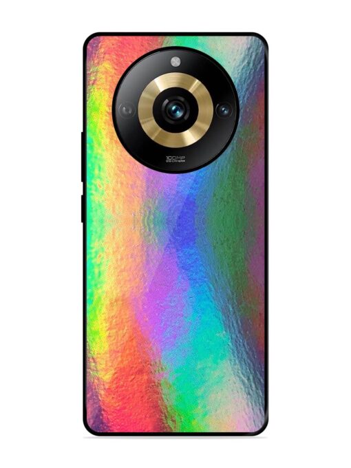 Colorful Holographic Background Glossy Metal TPU Phone Cover for Realme Narzo 60 Pro (5G) Zapvi