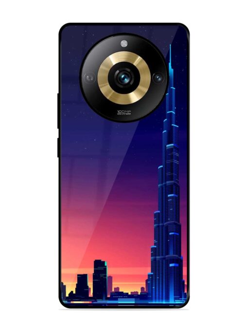 Burj Khalifa Abstract Glossy Metal Phone Cover for Realme Narzo 60 Pro (5G) Zapvi