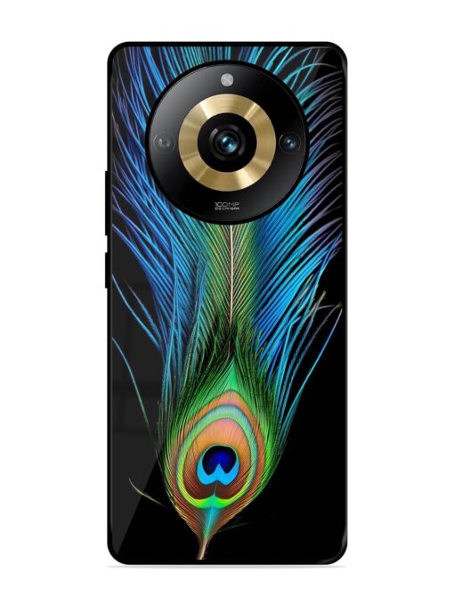 Peacock Feather Glossy Metal TPU Phone Cover for Realme Narzo 60 Pro (5G) Zapvi