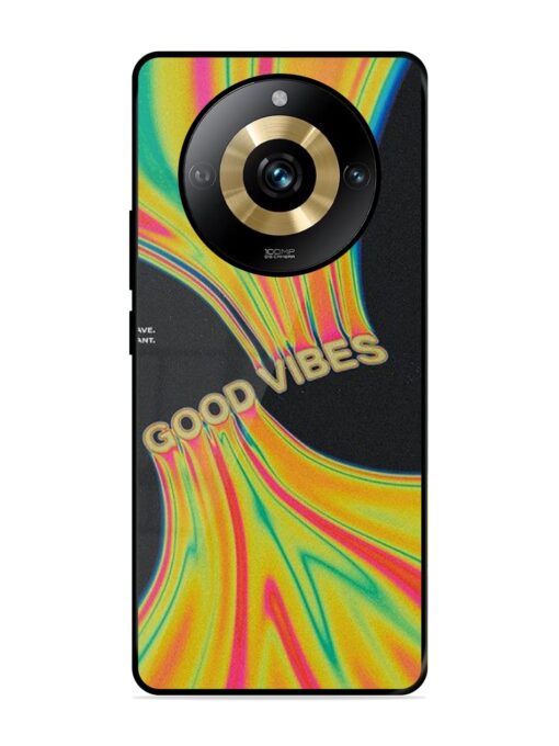 Good Vibes Glossy Metal Phone Cover for Realme Narzo 60 Pro (5G) Zapvi