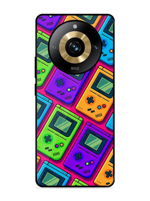 Game Seamless Pattern Glossy Metal Phone Cover for Realme Narzo 60 Pro (5G) Zapvi