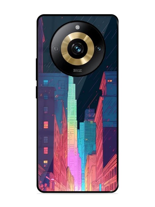 Minimal City Art Glossy Metal Phone Cover for Realme Narzo 60 Pro (5G) Zapvi