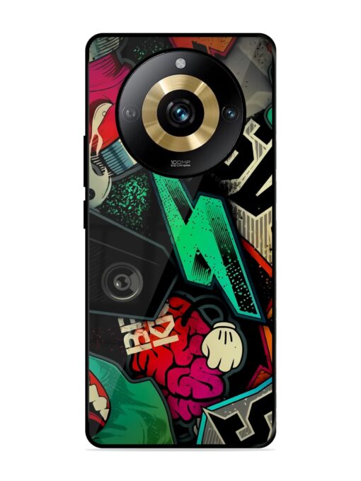 Graffiti Art Glossy Metal Phone Cover for Realme Narzo 60 Pro (5G) Zapvi