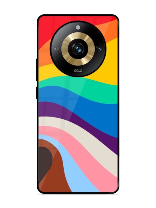 Minimal Pride Art Glossy Metal Phone Cover for Realme Narzo 60 Pro (5G) Zapvi