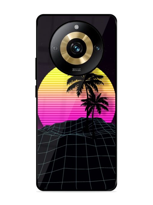 Coconut Vector Glossy Metal Phone Cover for Realme Narzo 60 Pro (5G) Zapvi