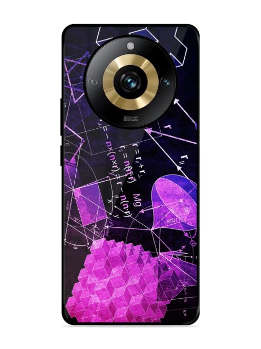 Math Physics Formula Art Glossy Metal Phone Cover for Realme Narzo 60 Pro (5G) Zapvi