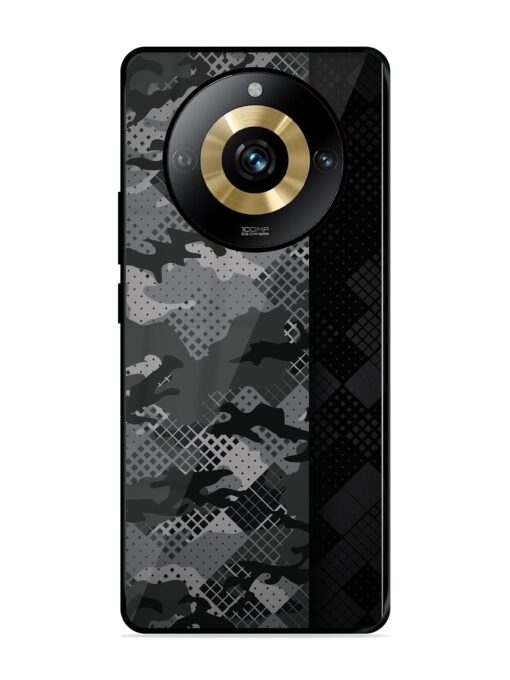 Dark Camouflage Glossy Metal Phone Cover for Realme Narzo 60 Pro (5G) Zapvi