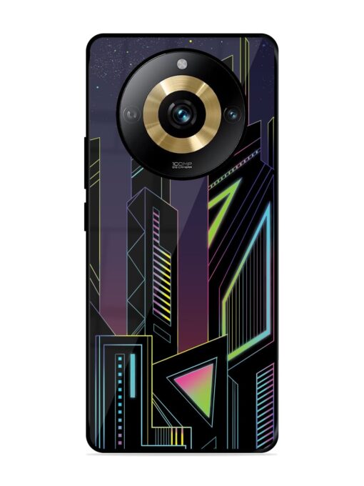 Neon Dreamscape Glossy Metal Phone Cover for Realme Narzo 60 Pro (5G) Zapvi