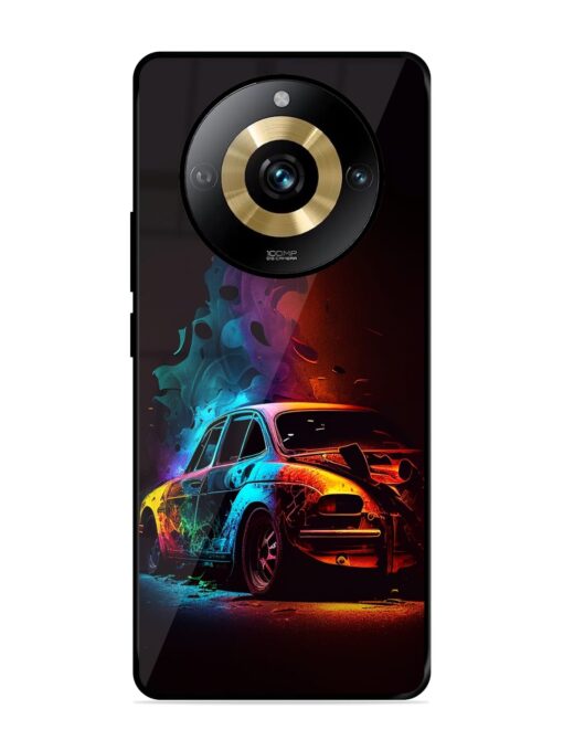 High Classic Car Art Glossy Metal Phone Cover for Realme Narzo 60 Pro (5G) Zapvi