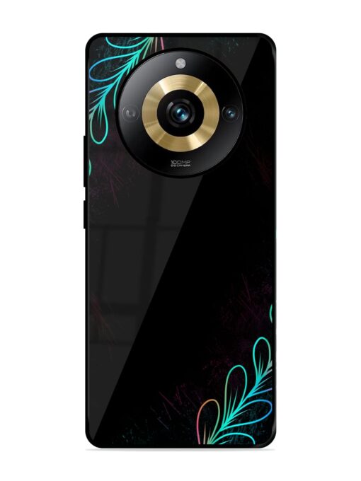 Decorative Line Art Glossy Metal Phone Cover for Realme Narzo 60 Pro (5G) Zapvi