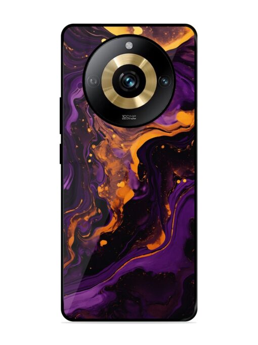 Painting Of A Purple Glossy Metal Phone Cover for Realme Narzo 60 Pro (5G) Zapvi