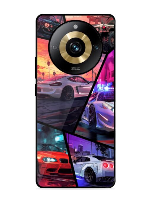 Ride In Pixels Glossy Metal Phone Cover for Realme Narzo 60 Pro (5G) Zapvi