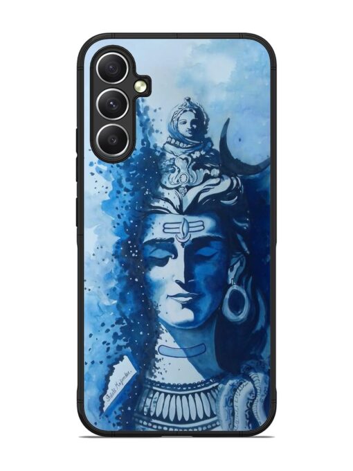 Shiv Art Glossy Metal Phone Cover for Samsung Galaxy A34 (5G) Zapvi