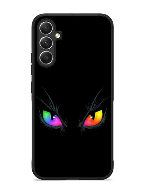 Cat Eyes Glossy Metal Phone Cover for Samsung Galaxy A34 (5G) Zapvi