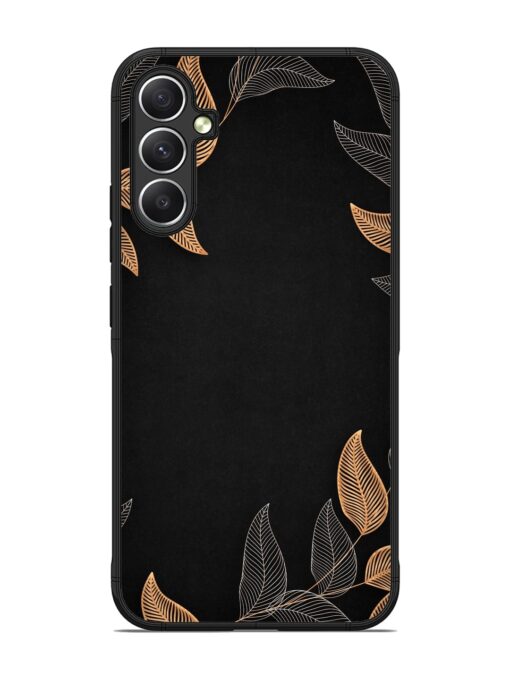 Foliage Art Glossy Metal Phone Cover for Samsung Galaxy A34 (5G) Zapvi