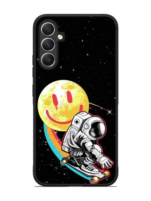 Astronaut Art Glossy Metal Phone Cover for Samsung Galaxy A34 (5G) Zapvi