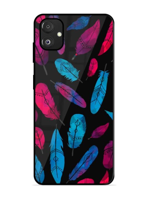 Feather Art Glossy Metal Phone Cover for Samsung Galaxy F14 (5G) Zapvi